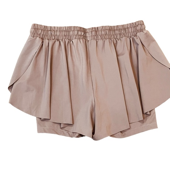 VELOCITY shorts workout gym dance size large mauve color elastic waist. - Picture 3 of 7